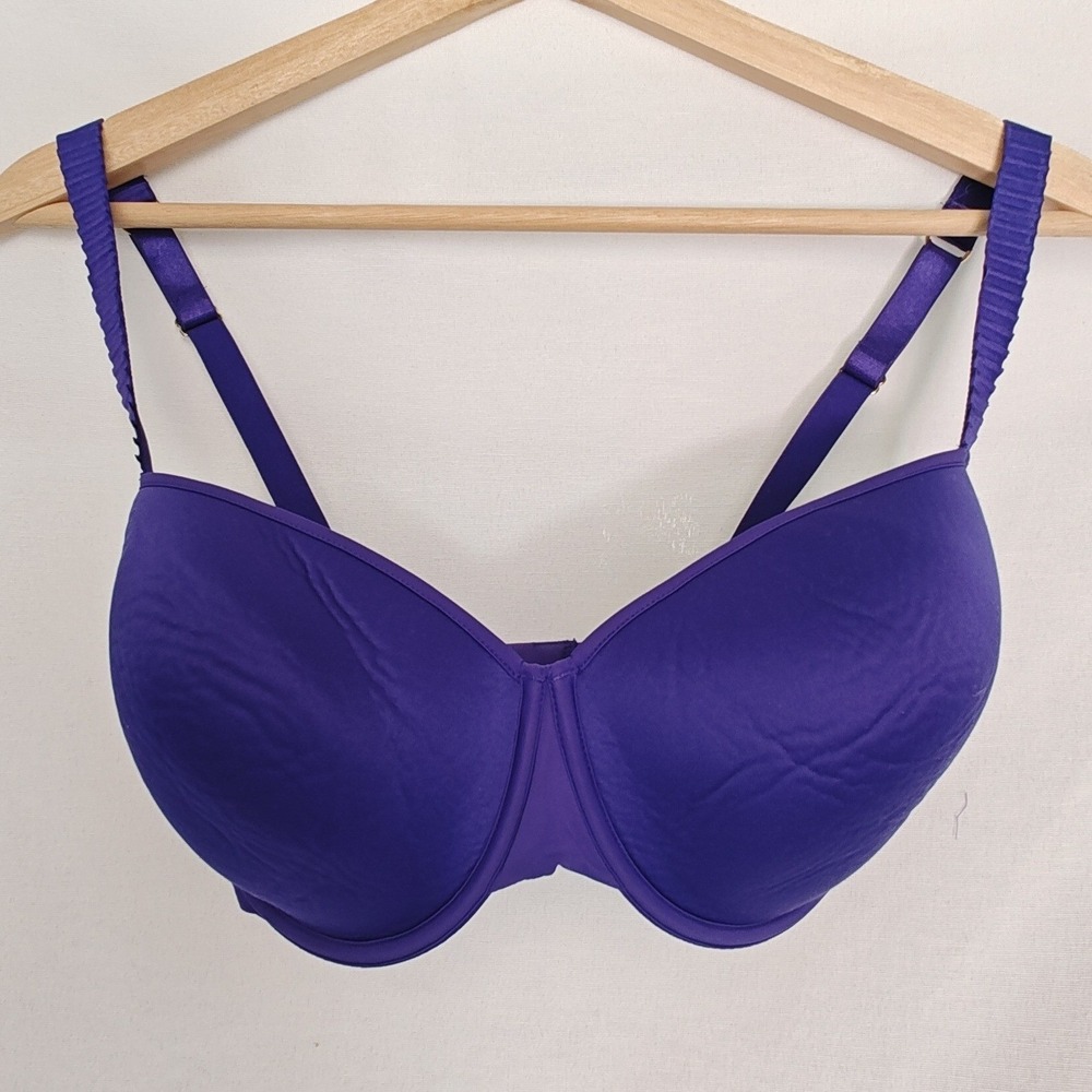 Thirdlove Bra 24/7‎ Classic TShirt Purple Blue 32G Full Coverage Underwire